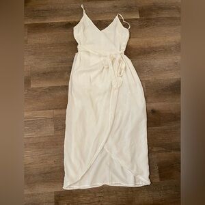 Lulus hi lo white dress medium